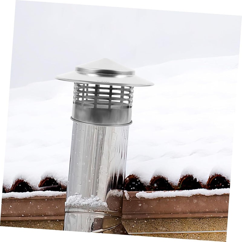 KICHOUSE Chimney Rain Cap Weatherproof Roof Ventilation Cover for Exhaust Systems Stylish Circular Design for Dirt Prevention and Odor Elimination Rainproof Protector - Image 5